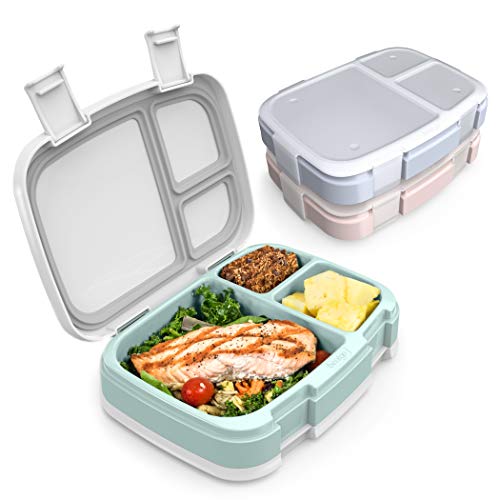 Bentgo Fresh 3-Pack Meal Prep Lunch Box Set - Reusable 3-Compartment Containers for Meal Prepping, Healthy Eating On-the-Go, and Balanced Portion-Control – BPA-Free, Microwave & Dishwasher Safe