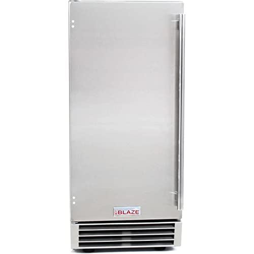 Blaze 50 Lb. 15-Inch Outdoor Rated Ice Maker with Gravity Drain - BLZ-ICEMKR-50GR