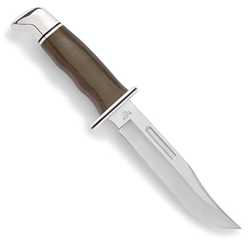 Buck Knives 119 Special Pro Fixed Blade Hunting Knife, 6" S35VN Stainless Steel Blade, Micarta Handle