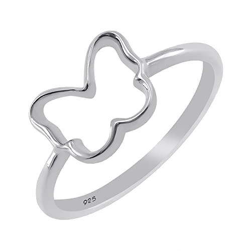 Butterfly Shape Sterling Silver Ring, Sterling Silver Ring Size 8, 925 Sterling Silver Ring, 925 Ring Sterling Silver