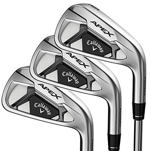 Callaway Apex 21 Iron Set (Set of 6 Clubs: 5-PW, Right-Handed, Steel, Regular), Black