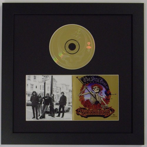 Cd Frame for Cd Disc and Double Booklet Frame Featuring a Black Mat Design and Solid Wood Black Frame