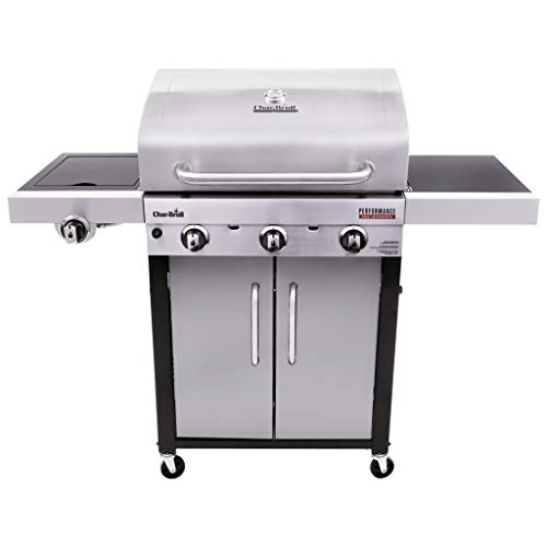 Char-Broil 463371719 Performance TRU-Infrared 3-Burner Cabinet Style Gas Grill, Stainless Steel