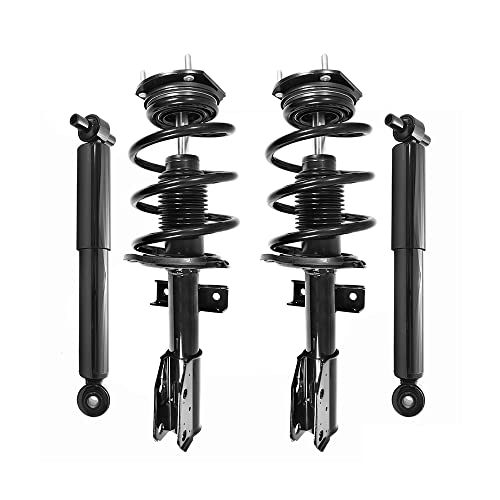 COMPLETESTRUTS - Front Complete Strut Assemblies with Coil Springs and Rear Shock Absorbers Replacement for 2008-2012 Buick Enclave - Set of 4