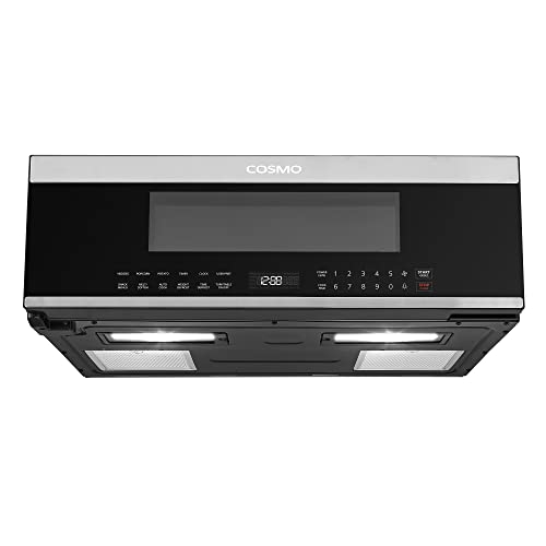 COSMO COS-3012ORLP1SS 30 in. Slim Over The Range Microwave, Black