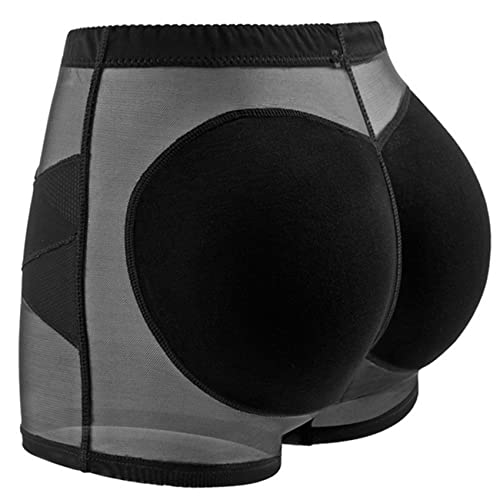 Dearanswer Womens Fake Buttock Briefs Hip Enhancer Underwear Seamless Butt Lifter Padded Shorts Naturally curvier Lift Your Butt,Black,XL