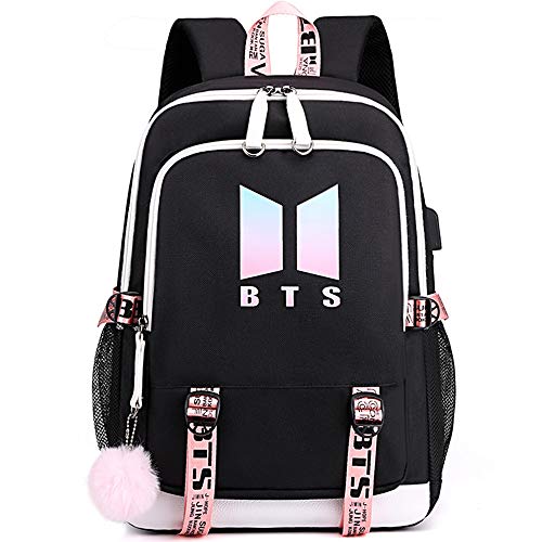 Dingzheyan BTS School Laptop Backpacks Korean Daypack Book Bag Casual Backpack Backpack For Students