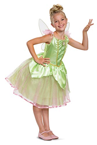 Disguise The Peter Pan Girls Tinker Bell Costume Size 7/8 Green