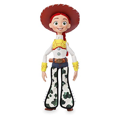 Disney Store Official Jessie Interactive Talking Action Figure from Toy Story, 15 Inches, Features 10+ English Phrases & Sounds, Interacts with Other Figures and Toys, Removable Hat, Ages 3+