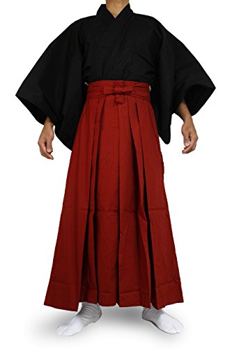 Edoten Japanese Samurai Hakama Uniform BK-RD M