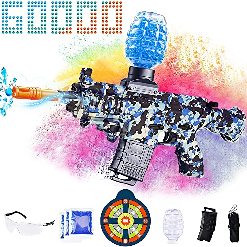 Electric Gel Ball Blasters with 60000 Water Beads, Summer Team Game Toy for Outdoor Activities, 12+ Birthday Gifts, for Boys and Girls Adult