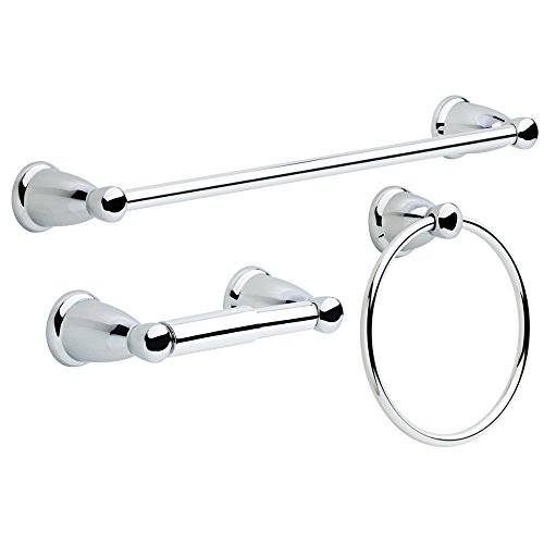 Franklin Brass Kinla -towel Bar Accessory Set, Polished Chrome -bathroom -towel Holder, -bathroom Accessories, KIN3PC-PC