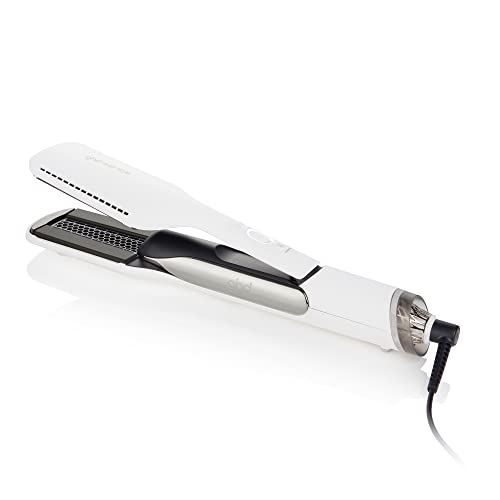 ghd Duet Style | 2-in-1 Flat Iron Hair Straightener + Hair Dryer, Hot Air Styler to Transform Hair from Wet to Styled | White