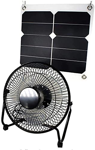 GOODSOZ 10W Solar Panel Fan Outdoor for Home Chicken House RV Car Gazebo Ventilation System