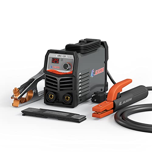 GZ GUOZHI Stick Welder, 125A MMA/ARC Welding Machine with LCD Display, IGBT Inverter 110V Portable Welder Machine with Hot Start