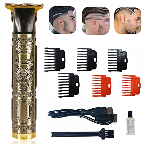 Hair Clippers for Men, Professional Hair Trimmer T Blade Trimmer Zero Grapped Trimmer, Cordless Rechargeable Bear Trimmer Shaver Hair Cutting Kit