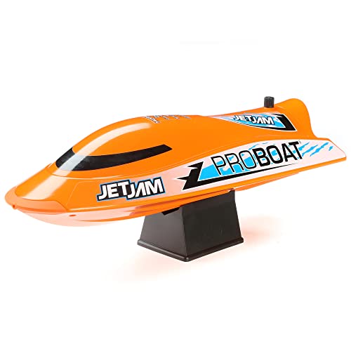 Horizon Hobby Pro Boat RC Jet Jam V2 12" Self-Righting Pool Racer Brushed RTR Batteries for Transmitter Not Included Orange PRB08031V2T1