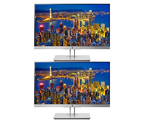 HP EliteDisplay E233 23 Inch IPS LED Backlit Monitor 2-Pack, FHD 1920 x 1080 (1FH46A8#ABA)