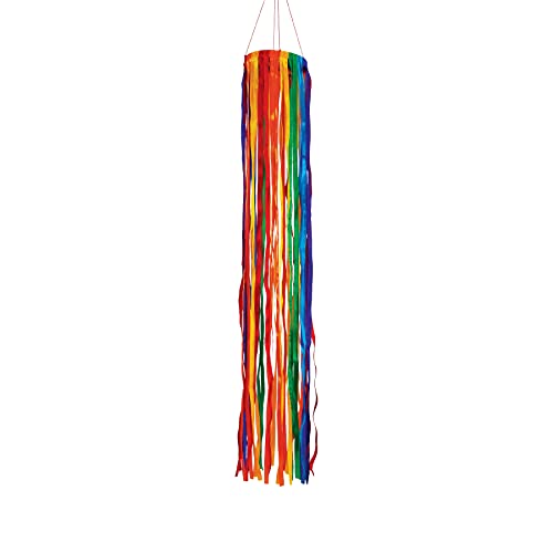 In the Breeze 5186 — 24-Inch Rainbow Ribbon Windsock