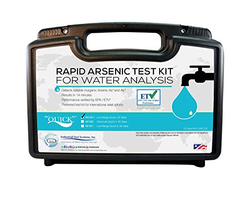 Industrial Test Systems Quick 481297-I Arsenic Low-Range for Water Quality Testing, 50 Tests, 12 Minutes Test Time