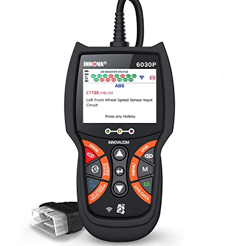 INNOVA 6030P OBD2 Scanner ABS Code Reader-Check Engine Light-Diagnostic Scan Tool Live Data with Battery & Alternator Test-Code Severity Levels-Full OBDII Modes