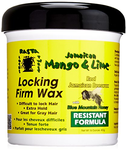 Jamaican Mango & Lime, Locking Firm Hair Wax Extra Hold With Real Beeswax & Honey, 16 Oz