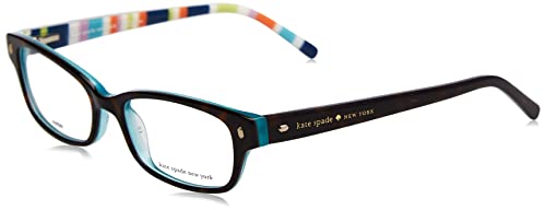 Kate Spade New York Eyeglasses Kate Spade Lucyann 0X77 Tortoise Aqua Striped, 5316-135