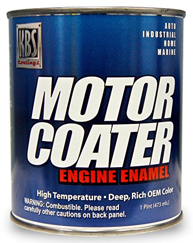 KBS Coatings 60301 Chevy Orange Motor Coater Engine Paint - 1 Pint