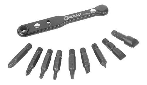 Kobalt 10-Piece 4" Ratcheting Multi-Bit Screwdriver- 239459