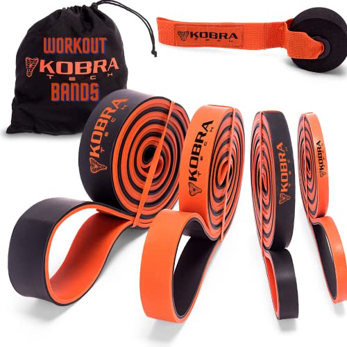 Kobra Tech Resistance Band, Pull Up Bands, Pull Up Assistance Bands, Workout Bands, Exercise Bands, Resistance Bands Set for Legs, Working Out, Muscle Training, Physical Therapy, Shape Body, Men Women