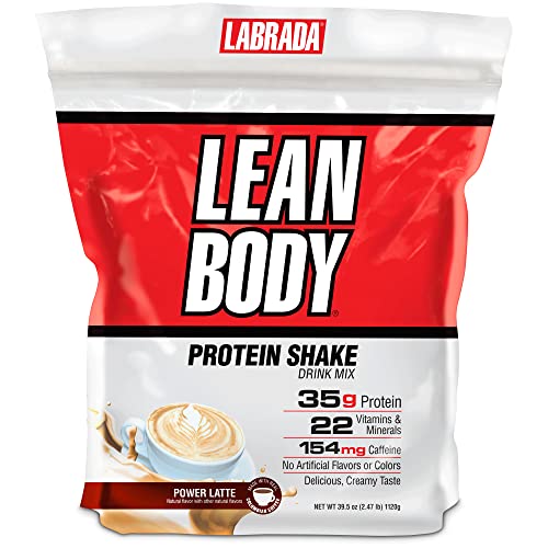 Labrada Lean Body MRP with Premium Columbia Coffee (154mg of Caffeine), Power Latte, 2.47LB Tub Packaging May Vary