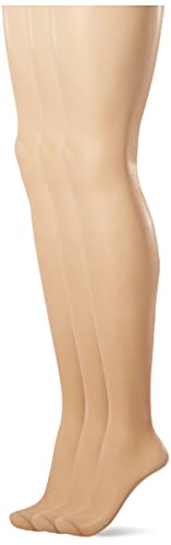 L'eggs womens Lâ€™eggs Women's Sheer Energy Control Top Pantyhose Reinforced Toe - Multiple Packs Available Tights, Nude 3-pack, A US