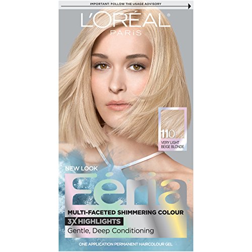 L'Oreal Paris Feria Multi-Faceted Shimmering Color, 110 Starlet (Very Light Beige Blonde)