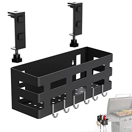 MeWeBlue Griddle Caddy for Blackstone Griddle Accessories Storage, Space Saving Grill Accessories Tool Holder, BBQ Accessories Organizer Box Designed for 28 36 Blackstone Griddle, Tool Free No Drill