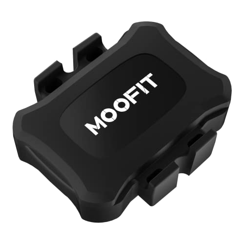 MOOFIT Speed/Cadence Sensor,ANT+ Bluetooth Cycling Cadence Sensor,Wireless RPM Sensor for Bicycle or Spin Bike,IP67 Speed and Cadence Sensor Compatible with Wahoo, Zwift, Strava,Openrider,Peloton