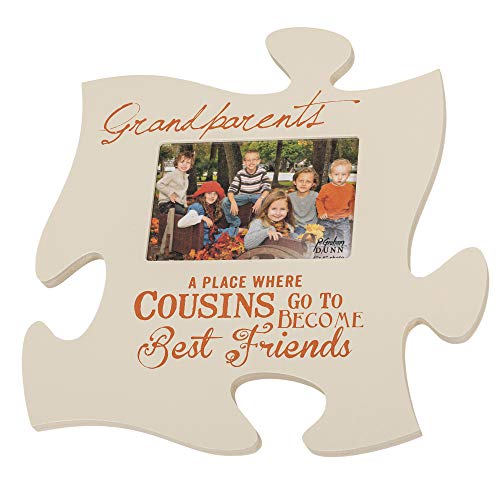 P. Graham Dunn Cousins Best Friends 4x6 Photo Frame Inspirational Puzzle Piece Wall Art Plaque