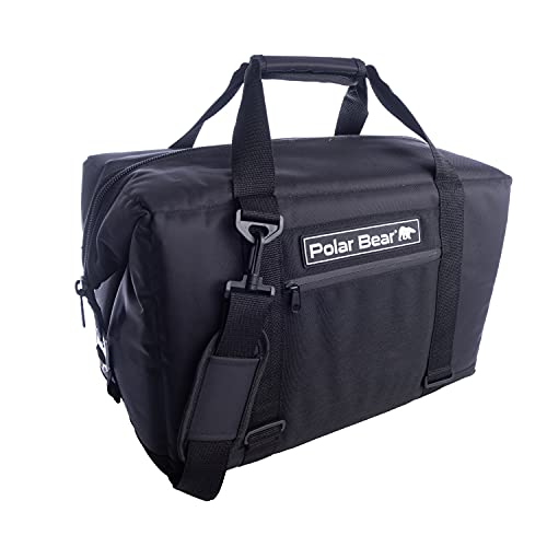 Polar Bear Coolers 24 Pack Original Soft Cooler Black