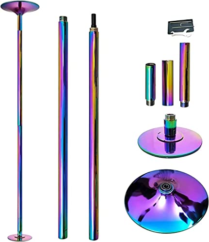PRIOR FITNESS Stripper Pole Dance Pole Set for Home 45mm Removable Spinning Pole Dance Portable Static Fitness Dancing Pole Kit for Exercise Club Party Home