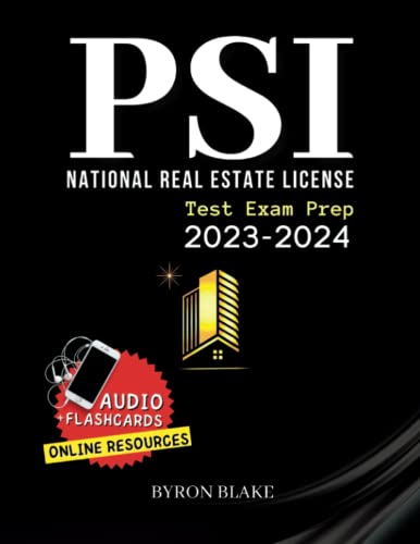 Psi National Real Estate License Exam Prep: Pass Your Exam the First Time and without Stress! 10 Tips + 7 Practice Tests for Brokers and Salespeople You Absolutely Must Know (Included audio)