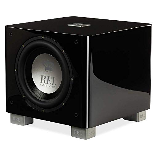 REL Acoustics T/9x Subwoofer, 10 inch Front-Firing Driver, Arrow™ Wireless Port, High Gloss Black