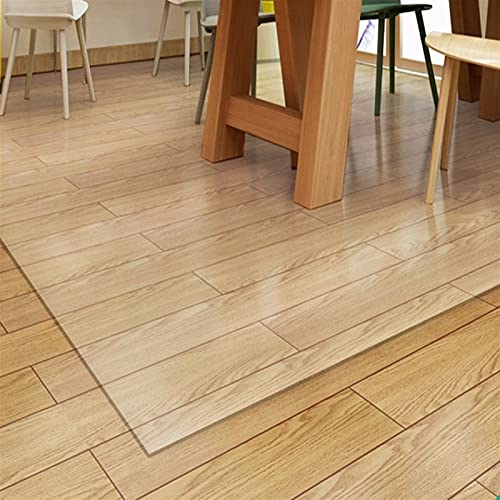 Runner Rugs Clear Vinyl Plastic Floor Runner Protector, Non Skid Transparent Hallway Entrance Doormat Kitchen Low Pile Carpet Protector Pad, Waterproof (Size : 6 x 8ft/183 × 244cm)