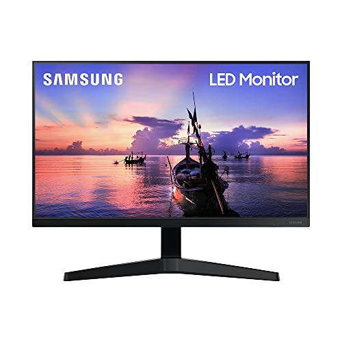 SAMSUNG T350 Series 22-Inch FHD 1080p Computer Monitor, 75Hz, IPS Panel, HDMI, VGA (D-Sub), 3-Sided Border-Less, FreeSync (LF22T350FHNXZA)