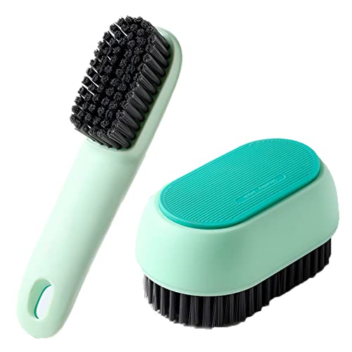 Shoe Cleaning Brush, 2 Pack Laundry Brush Shoe Brush, Soft Scrub Brush, Sneaker Cleaning Brush Ergonomics Handle Soft Bristles Cleaning Brush Not Hurt Shoes