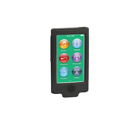 Silicone Case for iPod Nano 7th Generation, Black, Replacement Part from Complete TuneBand Package