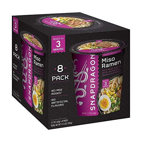 Snapdragon Miso Ramen Bowls 2.2 oz, 8 Pack