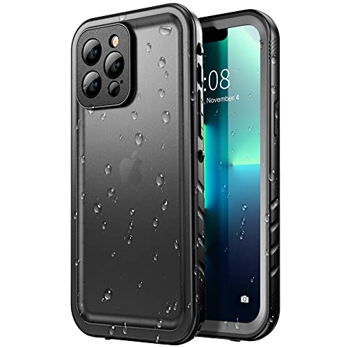 SPORTLINK Design for iPhone 13 Pro Max Waterproof Case - Shockproof Dustproof Phone Case with Screen Protector for iPhone 13 Pro Max, Full Body Protective Case for iPhone 13 Pro Max Cover 6.7'' Black