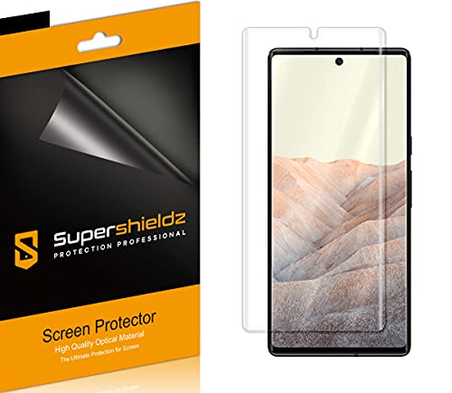 Supershieldz (2 Pack) Designed for Google Pixel 6 Pro Screen Protector, High Definition Clear Shield (TPU)