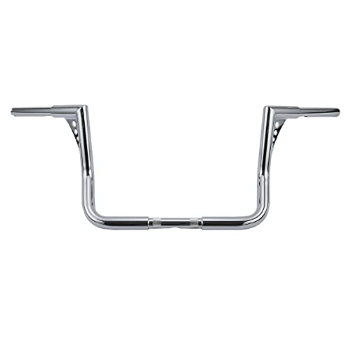 TCMT Chrome 12" Rise Ape Hanger 1.25" Handlebar Fits For Harley CVO Road Glide Street Glide Tri Glide Electra Glide Road King Dressers Baggers 1982-2022