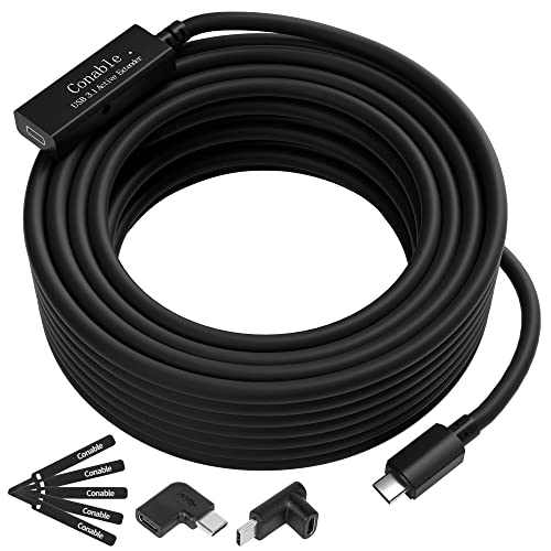 USB Extension Cable 25 Feet, USB 3.1 Type-C Extender Cable, USB 3.0 3.1 Male to Female Active Cord, 5Gbps Data Transmission Cable-(Not for Charging, Not Applicable to The Latest PSVR2)