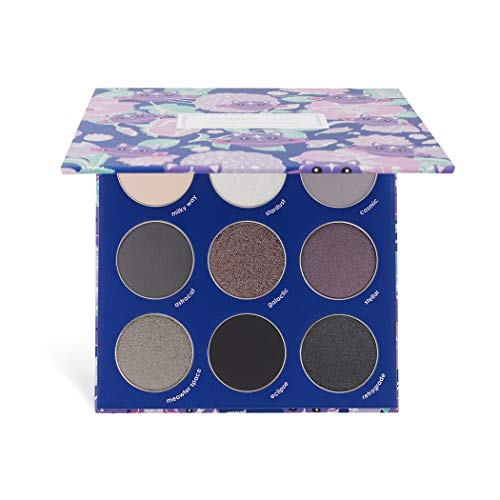 Winky Lux Galaxy Kitten Eyeshadow Palette | Classic grey collection with Matte & Shimmer Finishes | Perfect for a Natural to Smoky Glam Look